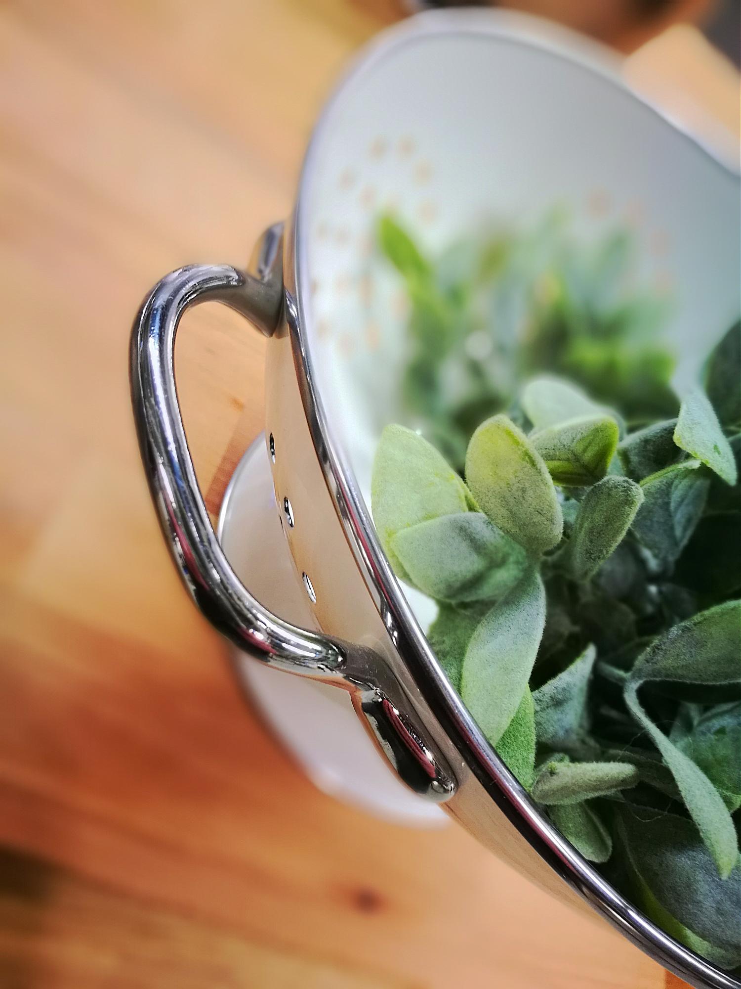 Kitchen mise en place with herbs