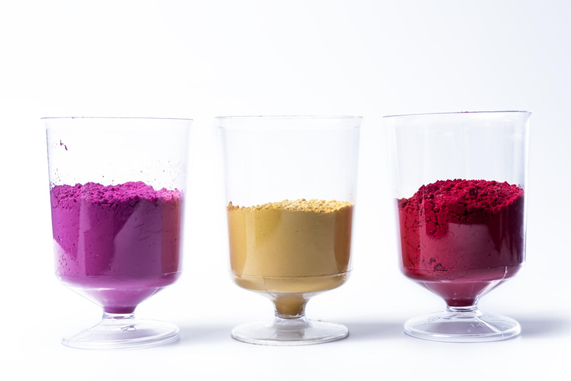 Prototype dessert layered in glass